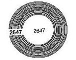 Circular barcodes destructible material